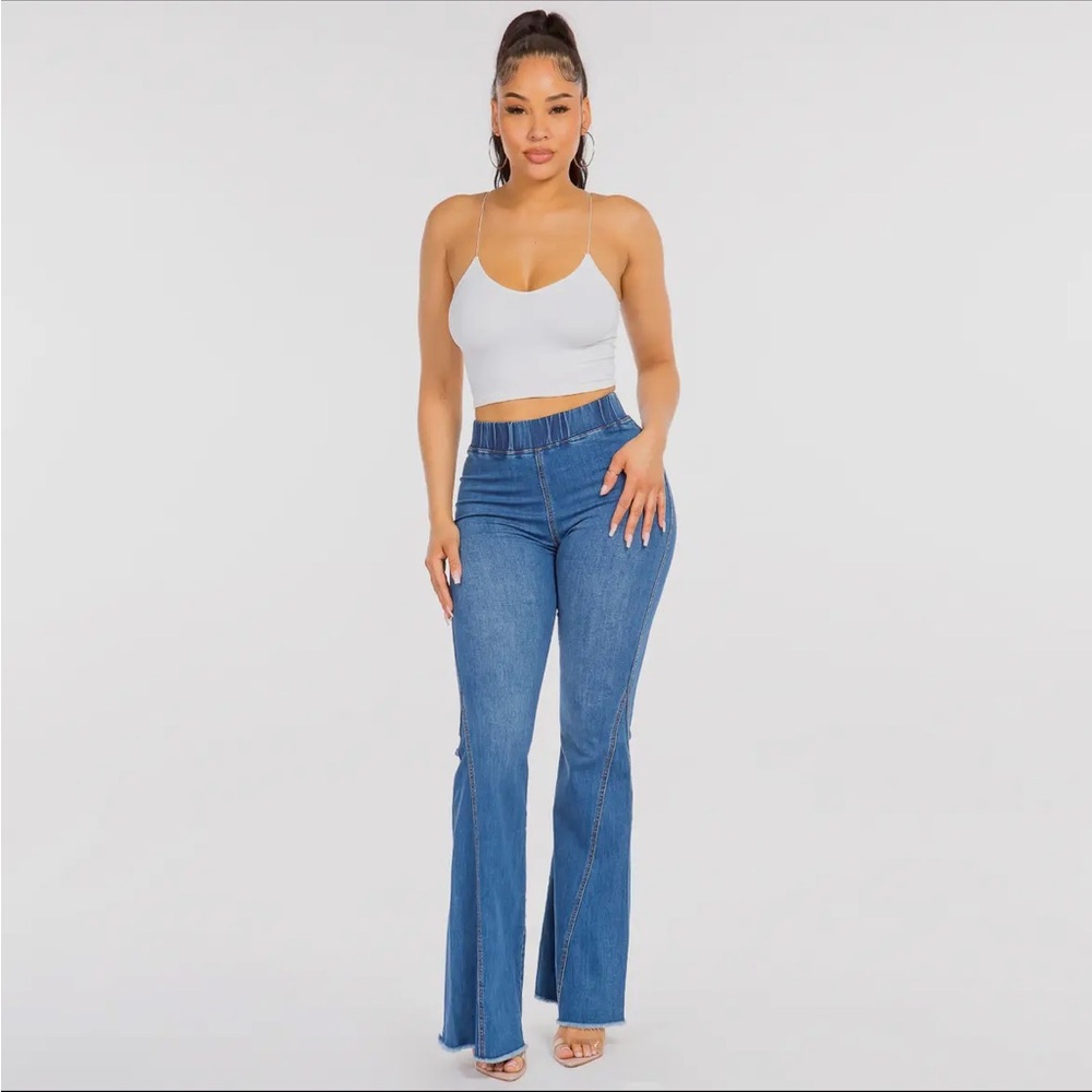 Women's Blue Flare Jeans